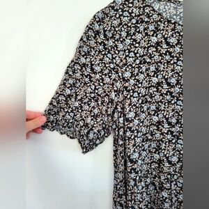 AERIE Size LG Floral Maxi Dress